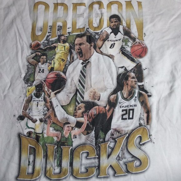 Oregon Ducks Basketball Rap Tee T-Shirt - Picture 1 of 5